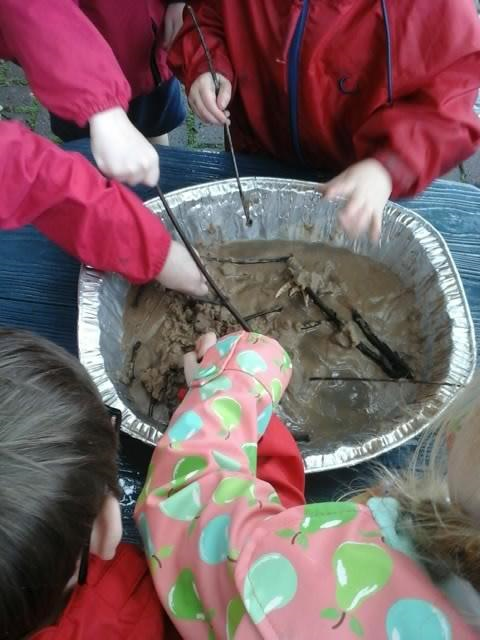 Making mud pies